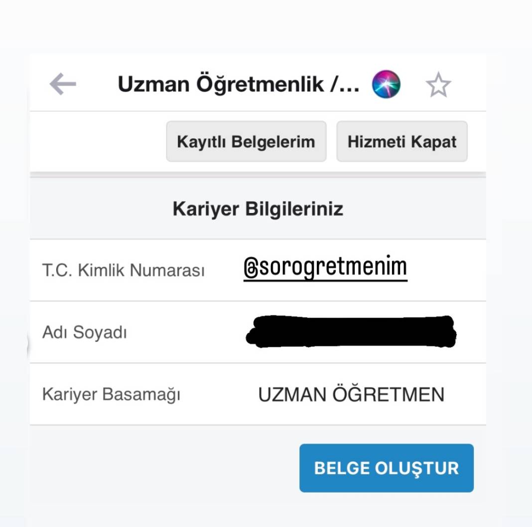 Uzman Öğretmenlik / Başöğretmenlik Sertifika Alma İşlemleri Fotoğraflı Anlatım 4