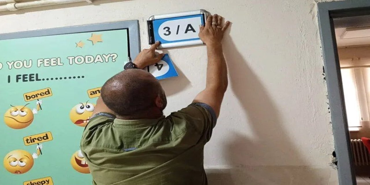 Yeni Eğitim Yılına Hazırlık: Müdür Okulu Baştan Aşağı Onardı