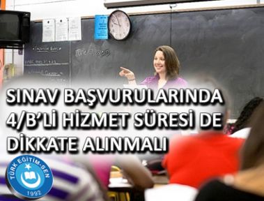 Sınavlarda, Sözleşmeli Hizmet Süresi De Dikkate Alınmalı
