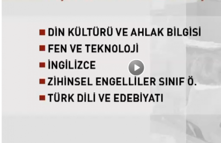 40 bin öğretmen ataması kontenjanları ilk 10 branş