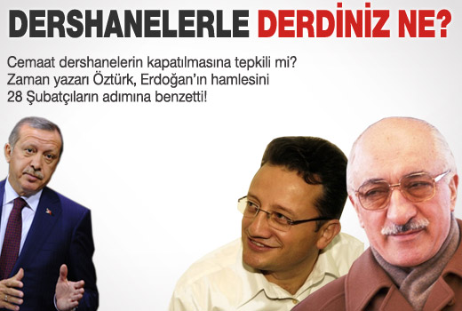 Cemaatten dershanelerin kapatılmasına tepki