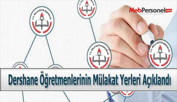 Dershane Öğretmenlerinin Mülakat Yerleri Açıklandı