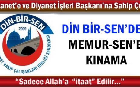 Din Bir-Sen, Memur-Sen Başkanı Ahmet Gündoğdu'yu KINADI!