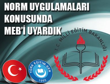 TES NORM UYGULAMALARI KONUSUNDA MEB’İ UYARDI