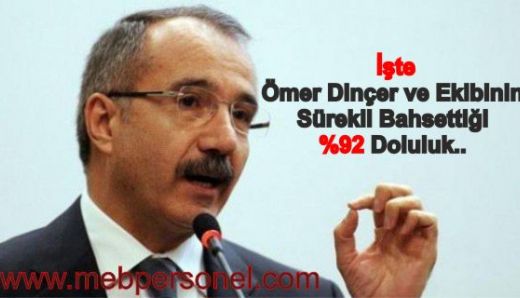 İşte Ömer Dinçer ve Ekibinin Sürekli Bahsettiği %92 Doluluk..