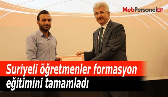 Suriyeli öğretmenler formasyon eğitimini tamamladı