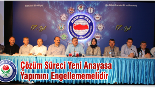 Çözüm Süreci Yeni Anayasa Yapımını Engellememelidir