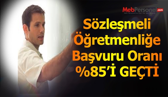 Sözleşmeli Öğretmenlikte başvuru oranı %90'a ulaşıyor