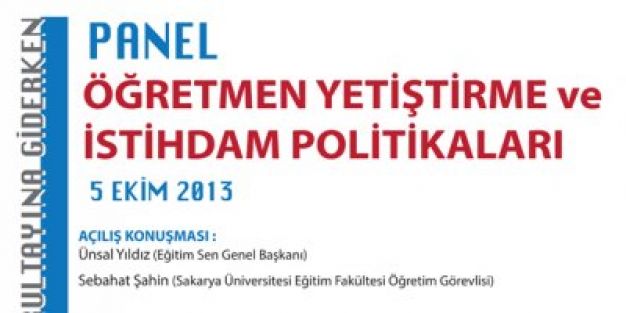 "Öğretmen Yetiştirme ve İstihdam Politikaları" Sempozyumu 5 Ekim’de!