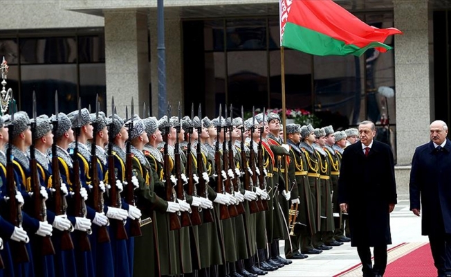 Cumhurbaşkanı Erdoğan Belarus'ta