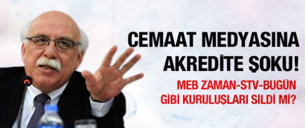 MEB'den cemaat medyasına akredite şoku!