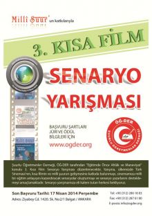 ÖĞ-DER’den 3.Kısa Film Senaryo Yarışması