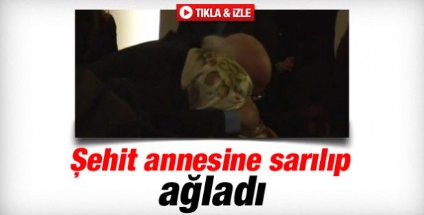 Nabi Avcı, şehit annesine sarılarak ağladı