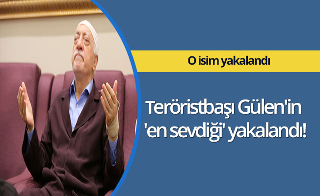 Teröristbaşı Gülen'in 'en sevdiği' yakalandı!
