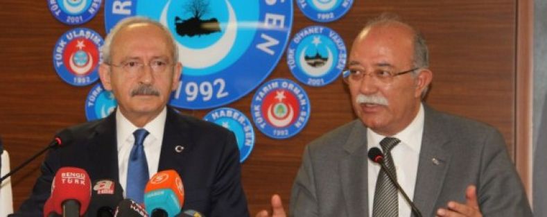 Kılıçdaroğlu Kamu-Sen'i Ziyaret Etti
