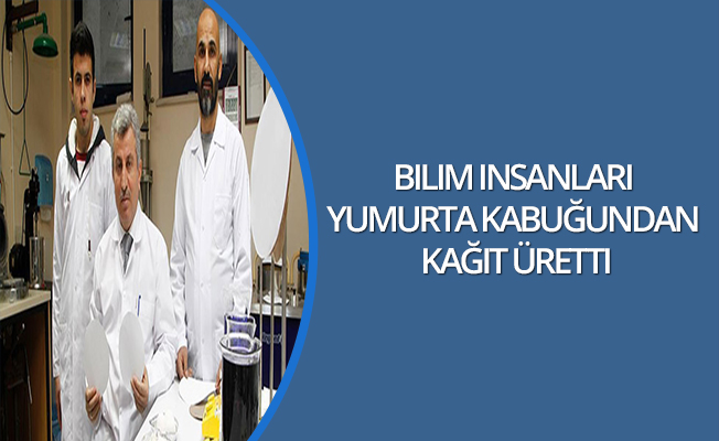 Bilim insanları yumurta kabuğundan kağıt üretti