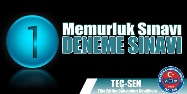 Memurluk 1.Deneme Sınavı