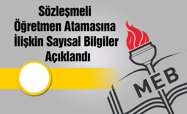 Sözleşmeli Öğretmen Atamasına İlişkin Sayısal Bilgiler Açıklandı