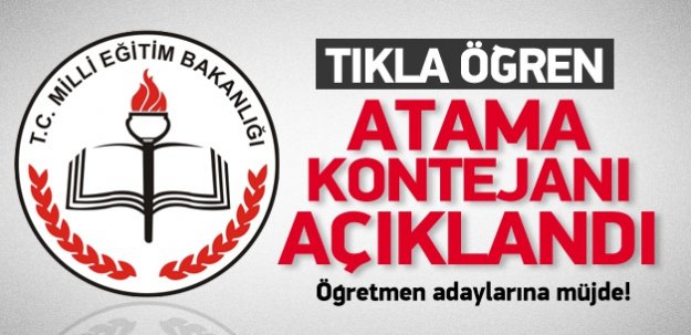 2014 Eylül Ayı Öğretmen Atama Kontenjanları Yayınlandı