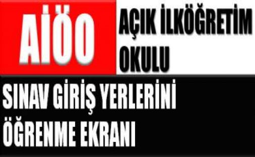 19 Ekim Aio Sınav Giriş Belgesi MEB