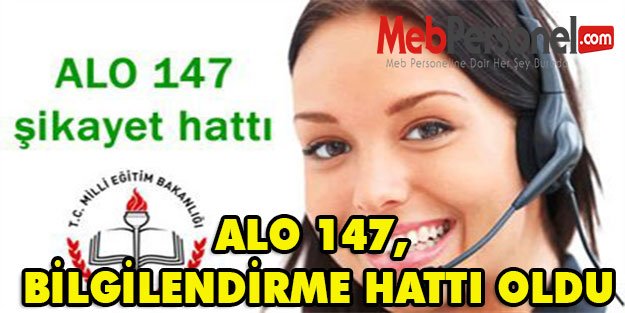 ALO 147, BİLGİLENDİRME HATTI OLDU