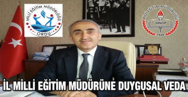 İL MİLLİ EĞİTİM MÜDÜRÜNE DUYGUSAL VEDA