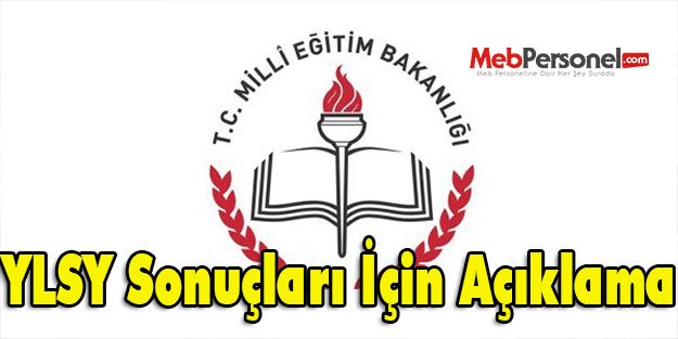 YLSY Sonuçları İçin Açıklama