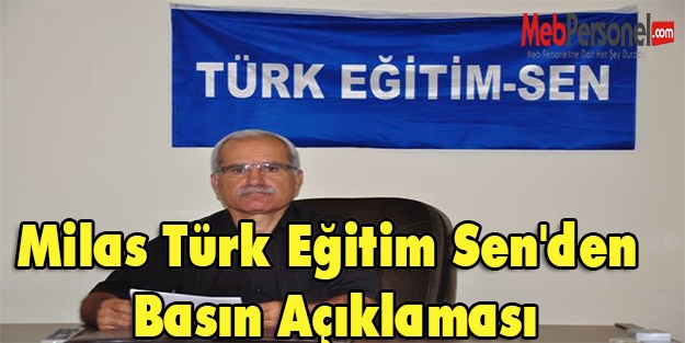 Türk Eğitim Sen'den Basın Açıklaması
