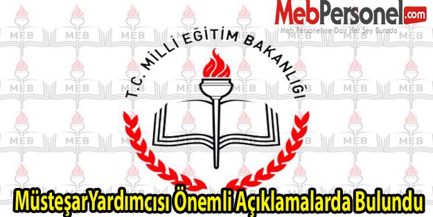 MüsteşarYardımcısı Önemli Açıklamalarda Bulundu