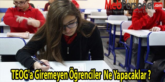 TEOG'a Giremeyen Öğrenciler  Ne Yapacaklar ?