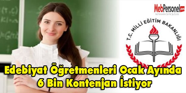 Edebiyat Öğretmenleri Ocak Ayında 6 Bin Kontenjan İstiyor