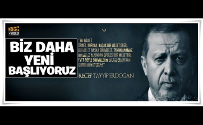 "Biz daha yeni başlıyoruz"