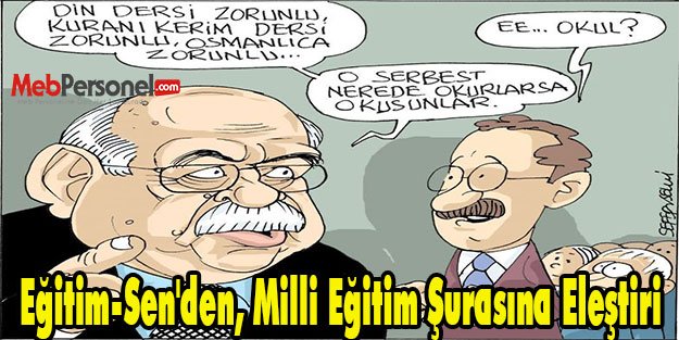 Eğitim-Sen'den, Milli Eğitim Şurasına Eleştiri