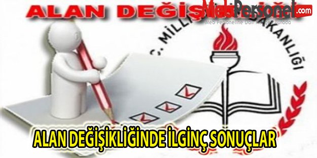 ALAN DEĞİŞİKLİĞİNDE İLGİNÇ SONUÇLAR