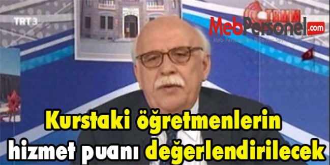 Avcı: Kurstaki öğretmenlerin hizmet puanı değerlendirilecek