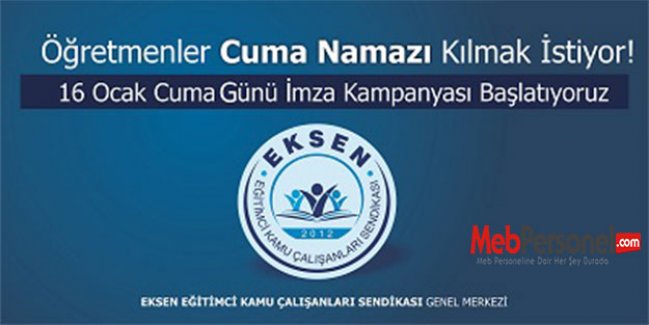 Öğretmenler Cuma Namazı Kılmak İstiyor