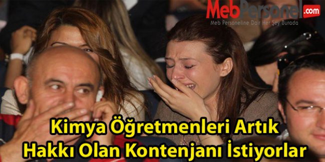 Kimya Öğretmenleri Artık Hakkı Olan Kontenjanı İstiyorlar