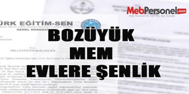 BOZÜYÜK MEM EVLERE ŞENLİK