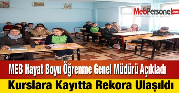 Kurslara Kayıtta Rekora Ulaşıldı