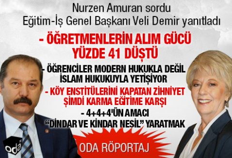 Veli Demir: 4+4+4'ün amacı “dindar ve kindar nesil” yaratmak