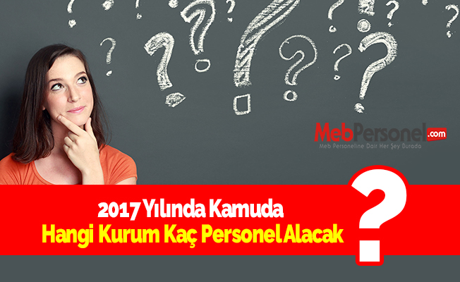 2017 Yılında Kamuda Hangi Kurum Kaç Personel Alacak?