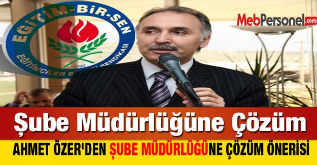 Şube Müdürlüğü'ne Çözüm