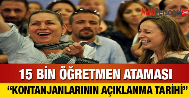 15 Bin Öğretmen Atama Kontenjanları Belli Olacak