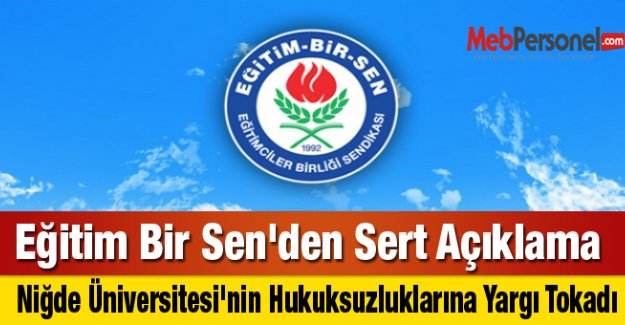 Eğitim Bir Sen'den Sert Açıklama