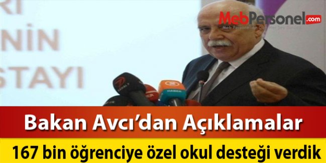 Bakan Avcı'dan  Özel Okullarla İlgili Açıklamalar
