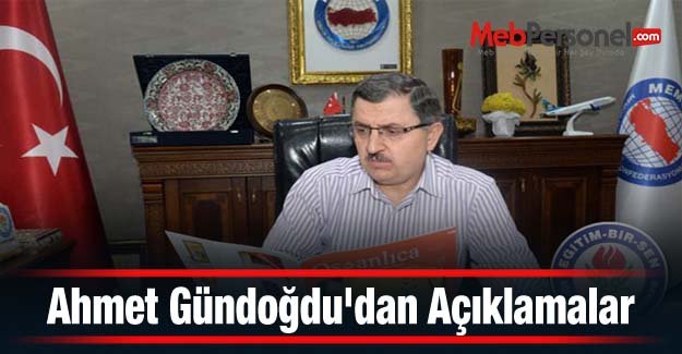 Ahmet Gündoğdu'dan Açıklamalar