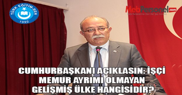 İşçi-Memur Ayrımı Olmayan Gelişmiş Ülke Hangisidir?