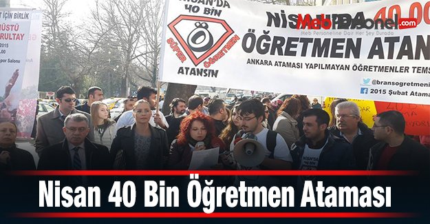 Nisan 40 Bin Öğretmen Ataması