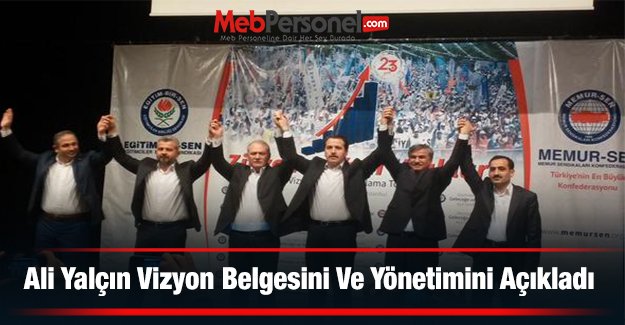 Ali Yalçın Vizyon Belgesini Ve Yönetimini Açıkladı