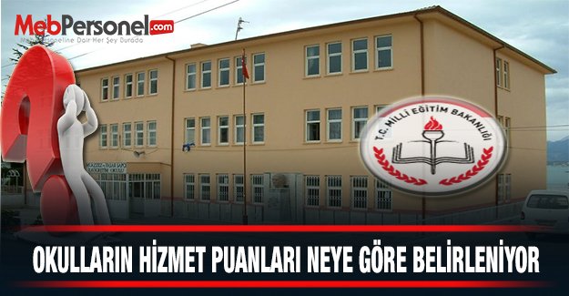 Okulların Hizmet Puanları Neye Göre Belirleniyor ?